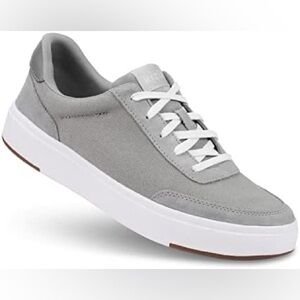 Kizik Prague Granite Hands Free Slip On Suede Canvas Sneakers Sz Ws 9 Ms 7.5